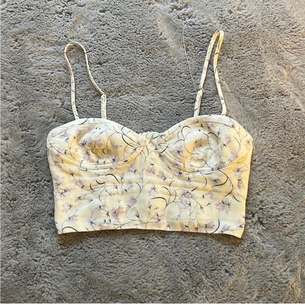 Aritzia crop corset top